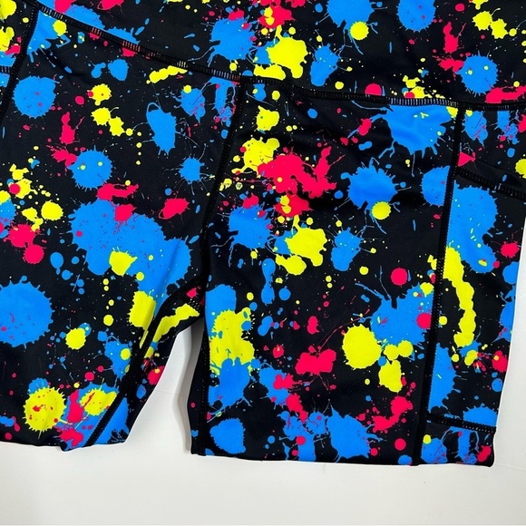 Colorful Splatter Print Women's Leggings - Picture 7 of 13